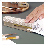 Swingline® Leah Bisch Tan-Tile Full Strip Stapler, 20-Sheet Capacity, Tan/Gold/White (GBCS700035) Each