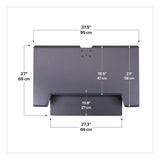 WorkFit™ by Ergotron® WorkFit-TL Adjustable Standing Desk Converter, 37.5" x 27" x 5" to 20", Dark Gray/Black (ERG33406085) Each