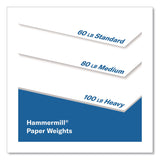 Hammermill® Premium Color Copy Cover, 100 Bright, 80 lb Cover Weight, 8.5 x 11, Photo White, 250 Sheets/Ream, 8 Reams/Carton (HAM120023CT) Each