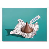 Hershey®'s KISSES Milk Chocolate Candy, Silver Foils, 60 oz Bag (HRSHEC33458) Each