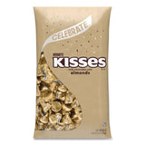 Hershey®'s KISSES with Almonds, Gold Foils, 60 oz Bag (HRSHEC62083) Each