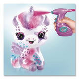 Style 4 Ever™ Airbrush Plush Glow-in-the-Dark Unicorn with Airbrush Tool, (3) Washable Ink Tubes and (60) Stick-On Stencils, Ages 6 and Up (LTP2283308) Each