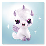 Style 4 Ever™ Airbrush Plush Glow-in-the-Dark Unicorn with Airbrush Tool, (3) Washable Ink Tubes and (60) Stick-On Stencils, Ages 6 and Up (LTP2283308) Each