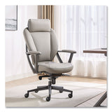 La-Z-Boy® Vannes Ergonomic Executive Chair, Supports Up to 275 lb, 20.5" to 23.5" Seat Height, Light Gray Seat and Back, Dark Gray Base (LZB60101GRY) Each