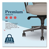 La-Z-Boy® Vannes Ergonomic Executive Chair, Supports Up to 275 lb, 20.5" to 23.5" Seat Height, Light Gray Seat and Back, Dark Gray Base (LZB60101GRY) Each