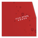 Five Star® Wirebound Notebook, 5-Subject, Medium/College Rule, Fire Red Cover, (200) 11 x 8.5 Sheets (MEA72077) Each