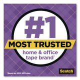 Scotch® Gift Wrap Tape with Dispenser, 1" Core, 0.75" x 50 ft, Clear, 6/Pack (MMM615SIOC) Pack of 6