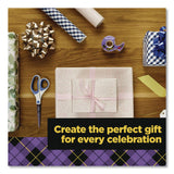 Scotch® Gift Wrap Tape with Dispenser, 1" Core, 0.75" x 50 ft, Clear, 6/Pack (MMM615SIOC) Pack of 6