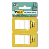 Post-it® Flags Standard Page Flags in Dispenser, 1" Wide, White, 50 Flags/Dispenser, 2 Dispensers/Pack, 24 Packs/Carton (MMM680WE2CT) Case of 2400