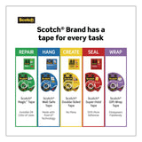 Scotch® Magic Tape Refill, 1" Core, 0.5" x 36 yds, Clear, 108 Rolls/Carton (MMM810H3CT) Case of 108