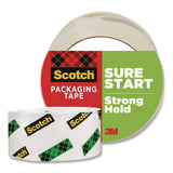 Scotch® Sure Start Packaging Tape, 3" Core, 1.88" x 54.6 yds, Clear (MMM3450) Each
