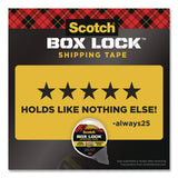 Scotch® BOX LOCK Shipping Tape, 3" Core, 1.88" x 38.2 yds, Clear, 6/Pack (MMM3950S6) Pack of 6