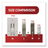 Command™ Decorative X-Large Triple Hooks, Metal, Satin Nickel, Supports 10 lb, 2/Pack (MMM17038N2ES) Pack of 2