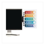 NoteTower Monitor Document and Note Holder, Hold Up to 4 Legal Size Sheets, Plastic, Black (NWRNTR2001) Each