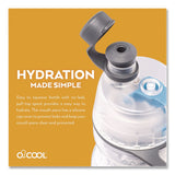 O2COOL® Elite Mist 'N Sip Plastic Double-Wall Insulated Water Bottle, 20 oz, Ombre Blue (OCLHMLDP07OMB) Each