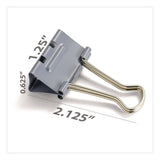 Officemate EZ Binder Clips, Medium, Gray, 48/Pack (OIC99550) Pack of 48