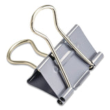 Officemate EZ Binder Clips, Medium, Gray, 48/Pack (OIC99550) Pack of 48