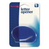 Officemate Letter Opener, 2.75", Blue (OIC587390) Each