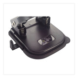 Officemate Desktop 2-Hole Eco-Punch, 1/4" Holes, Black/Gray/Green (OIC815964) Each