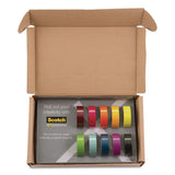 Scotch® Expressions Washi Tape, 0.59" x 32.75 ft, Assorted Colors, 10 Rolls/Pack (MMMC31710SIOC) Pack of 10