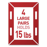 Command™ Damage-Free Hanging Picture Hanging Strip Pairs, (16) Large (0.75" x 3.65"), (12) Medium (0.63" x 2.75"), White, 28/Pack (MMMMMM1720928ES) Pack of 16