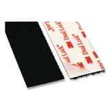 Scotch™ Extreme Fasteners, 1" x 3", Black, 2 Sets of Strips/Pack (MMMRF6731) Pack of 4