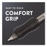 Paper Mate® Profile Ballpoint Pen, Retractable, Bold 1.4 mm, Black Ink, Smoke/Black Barrel, 8/Pack (PAP1960667) Pack of 8