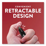 Paper Mate® Profile Ballpoint Pen, Retractable, Bold 1.4 mm, Black Ink, Smoke/Black Barrel, 8/Pack (PAP1960667) Pack of 8