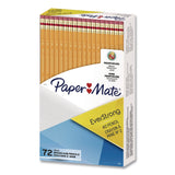 Paper Mate® EverStrong #2 Woodcase Pencils, HB (#2), Black Lead, Yellow Barrel, 72/Pack (PAP2105642) Pack of 72