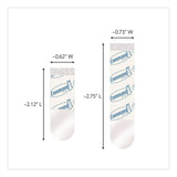 Command™ Damage-Free Hanging Clear Refill Strips, Value Pack Assortment: (8) Medium(0.73" x 2.75"), (8) Small (0.62" x 2.12"), 16/Pack (MMM17200CLR16ES) Pack of 16