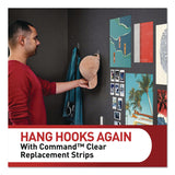 Command™ Damage-Free Hanging Clear Refill Strips, Value Pack Assortment: (8) Medium(0.73" x 2.75"), (8) Small (0.62" x 2.12"), 16/Pack (MMM17200CLR16ES) Pack of 16