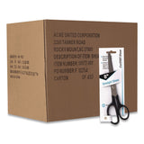 Westcott® Straight Contract Scissors, 8" Long, 3" Cut Length, Straight Black Handle, 144/Carton (ACM10572CT) Case of 144