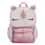 Accessory Innovations Adorable Unicorn Backpack, 12 x 5 x 16, White/Pink (AEIB21GC49266ST) Each