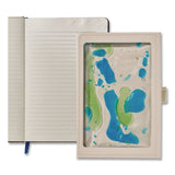 Lifelines® Shake It Up Sensory Journal, Interactive Blue/Green Color-Fusing Oil Ocean, Narrow Rule, Cream Cover, (80) 8 x 5 Sheets (LLN160103) Each
