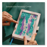 Lifelines® Shake It Up Sensory Journal, Interactive Blue/Purple Color-Fusing Oil Ocean, Wide/Legal Rule, Cream Cover, (80) 8 x 5 Sheets (LLN160109) Each