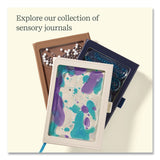 Lifelines® Shake It Up Sensory Journal, Interactive Blue/Purple Color-Fusing Oil Ocean, Wide/Legal Rule, Cream Cover, (80) 8 x 5 Sheets (LLN160109) Each
