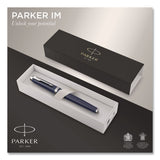 Parker® IM Premium Rollerball Pen, Gift Box, Stick, Fine 0.7 mm, Black Ink, Black/Chrome Barrel (PAR1931661) Each