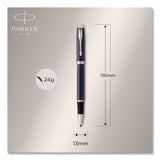 Parker® IM Premium Rollerball Pen, Gift Box, Stick, Fine 0.7 mm, Black Ink, Black/Chrome Barrel (PAR1931661) Each