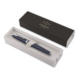 Parker® IM Premium Rollerball Pen, Gift Box, Stick, Fine 0.7 mm, Black Ink, Black/Chrome Barrel (PAR1931661) Each