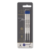 Parker® Quinkflow Refill for Parker Ballpoint Pen, Medium Conical Tip, Blue Ink, 3/Pack (PAR2119152) Pack of 3