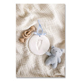 pearhead® Babyprints Handprint or Footprint Keepsake Ornament Kit, 100% Baby Safe Impression Material/Shaping Ring/Ribbon/Pin (PEH50020) Each