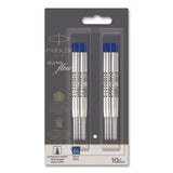 Parker® Quinkflow Refill for Parker Ballpoint Pen, Medium Conical Tip, Blue Ink, 10/Pack (PAR2119154) Pack of 10
