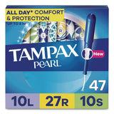 Tampax® Pearl Tampons, Light/Regular/Super Absorbency, 47/Pack (PGC71447) Pack of 47