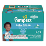 Pampers® Baby-Clean Wipes, 6.7 x 7, Baby Fresh, White, 72 Wipes/Pack, 6 Packs/Carton (PGC73278) Case of 432