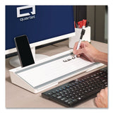 Quartet® Flip-Top Glass Dry Erase Desktop Pad, 18 x 6, White Surface (QRTQ090F04R) Each