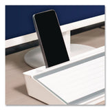 Quartet® Flip-Top Glass Dry Erase Desktop Pad, 18 x 6, White Surface (QRTQ090F04R) Each