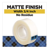 Scotch® Wall-Safe Tape, 1" Core, 0.75" x 1,296", Clear, 2/Pack (MMM7100361155) Pack of 2