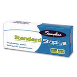 Swingline® Standard Staples, 0.25" Leg, Steel, 5,000/Box, 100 Boxes/Carton (SWI35108CT) Case of 500