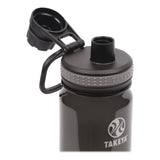 TAKEYA® Tritan Plastic Water Bottle, 18 oz, 1 Royal Bottle, 1 Black Bottle, 2/Pack (TKY51464) Pack of 2