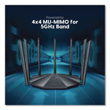 Tenda AC23 AC2100 Dual-Band Gigabit Wireless Router, 4 Ports, Dual-Band 2.4 GHz/5 GHz (TNDAC23) Each